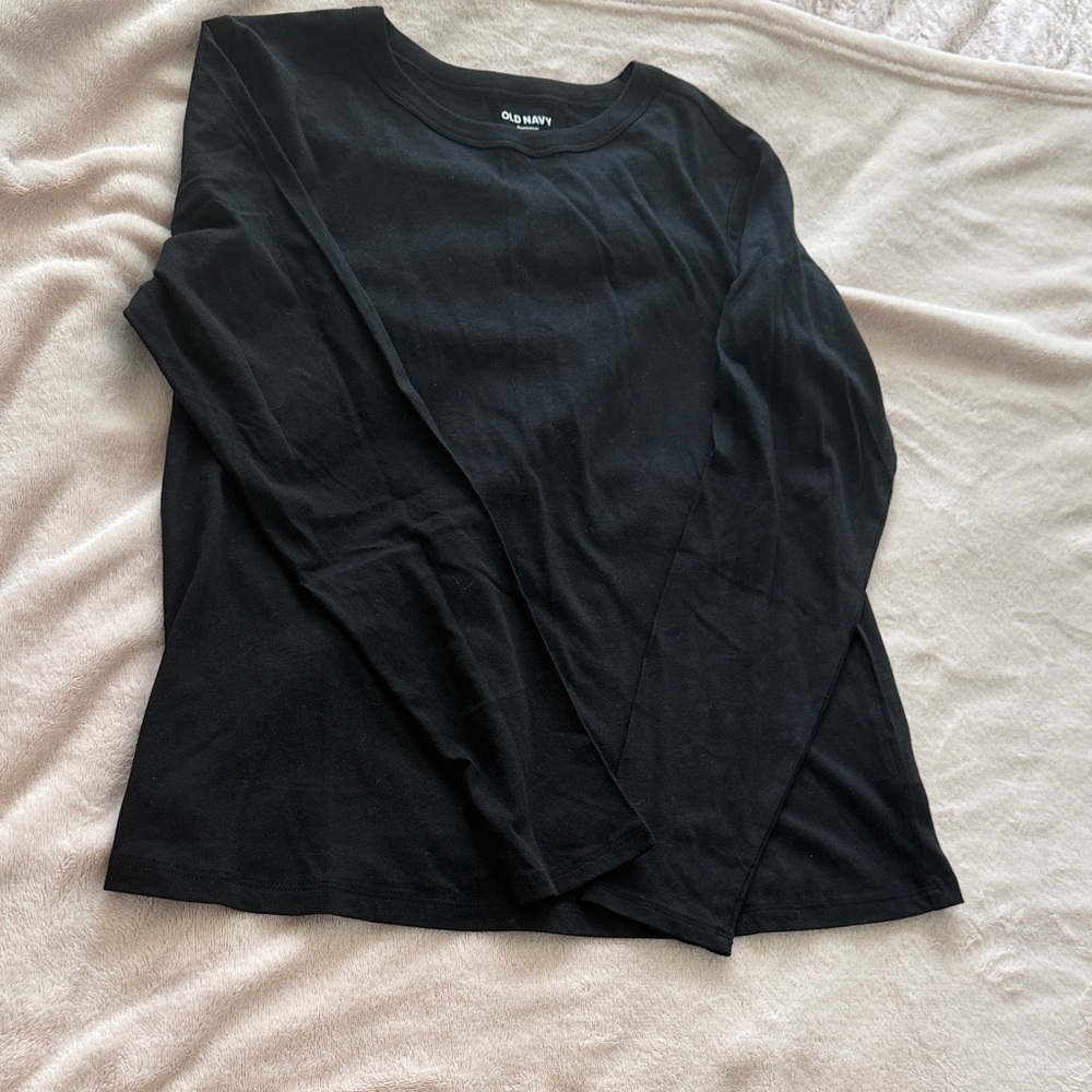 Old Navy Jet Black Long Sleeve Top